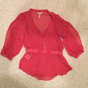BCBGeneration sheer blouse